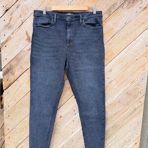 Hudson Los Angeles Black/Blue Barbara Super Skinny Jeans